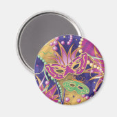 Mardi Gras Magnet magnets de casiers (Recto/Verso)
