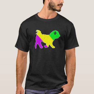 Mardi Gras Maltese Dog Funny Puppy Hondenliefhebbe T-shirt