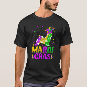 Mardi Gras Maltese Hondenliefhebber Carnival Jeste T-shirt
