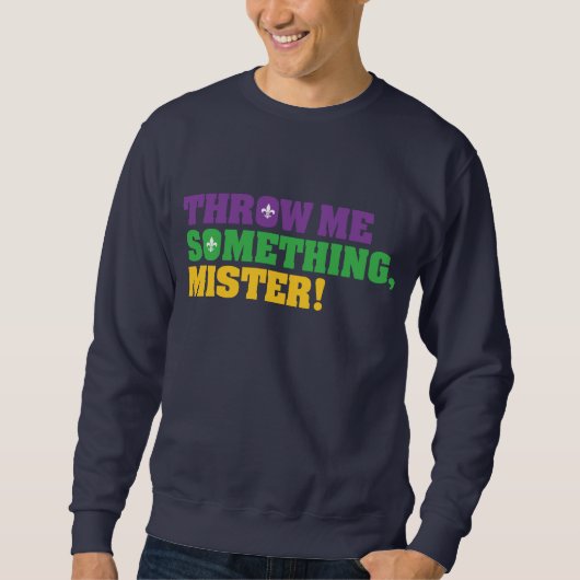 Mardi Gras Mannen Sweatshirt (Voorkant)