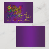 Mardi Gras Mardi Merci de fête Cartes de place (Devant / Derrière)