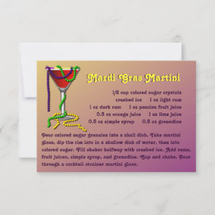 Mardi Gras Martini Recept Kaart