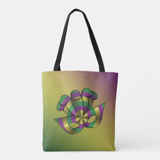 Mardi Gras Mask All-Over-Print Bag Draagtas (Achterkant)