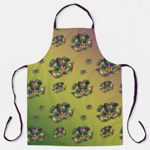 Mardi Gras Mask All-Over Print Schort