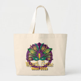 Mardi Gras Mask Bag 2025 - Biloxi, MS Grote Tote Bag