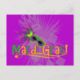 Mardi Gras Mask Briefkaart