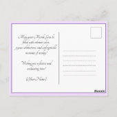 💜 Mardi Gras Mask Briefkaart (Achterkant)