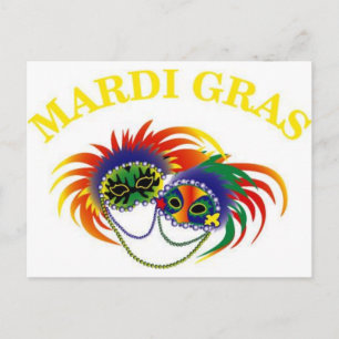 Mardi Gras Mask Briefkaart