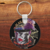 Mardi Gras Mask Colorful Sleutelhanger (Voorkant)
