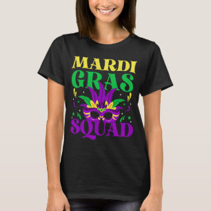 Mardi Gras Mask Costume Mardi Gras Squad Mannen Vr T-shirt