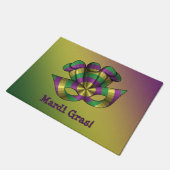 Mardi Gras-mask deurmat (Schuin)