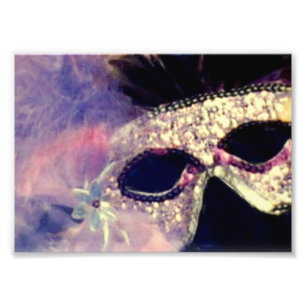 Mardi Gras Mask Foto Afdruk
