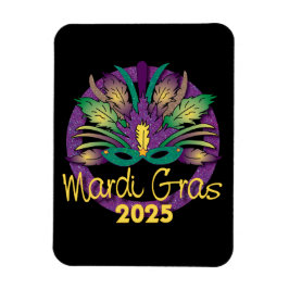 Mardi Gras Mask Magnet - 2025 Magneet