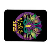 Mardi Gras Mask Magnet - 2025 - Mobiel Magneet (Horizontaal)