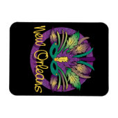 Mardi Gras Mask Magnet - New Orleans Magneet (Horizontaal)