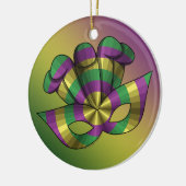 Mardi Gras Mask-Ornament Keramisch Ornament (Links)