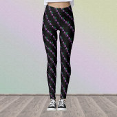 Mardi Gras Mask Paars Green Gold Sparkles Leggings