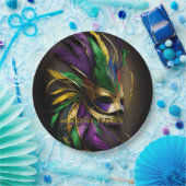 Mardi Gras Mask Papieren Bordje (Feest)