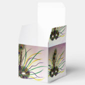 Mardi Gras Mask Party voor Aangepaste cadeaudoos Bedankdoosjes (Geopend)