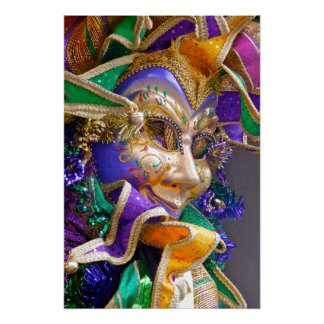 Mardi Gras Mask Perfect Poster