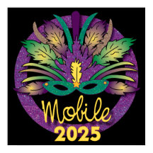 Mardi Gras Mask Poster - 2025 - Mobiel