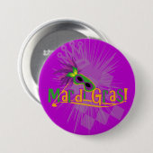 Mardi Gras Mask Ronde Button 7,6 Cm (Voorkant /achterkant)