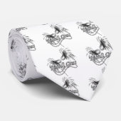 Mardi Gras Mask Stropdas (Opgerold)