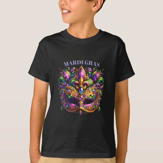 Mardi Gras Mask  T-shirt (Voorkant)