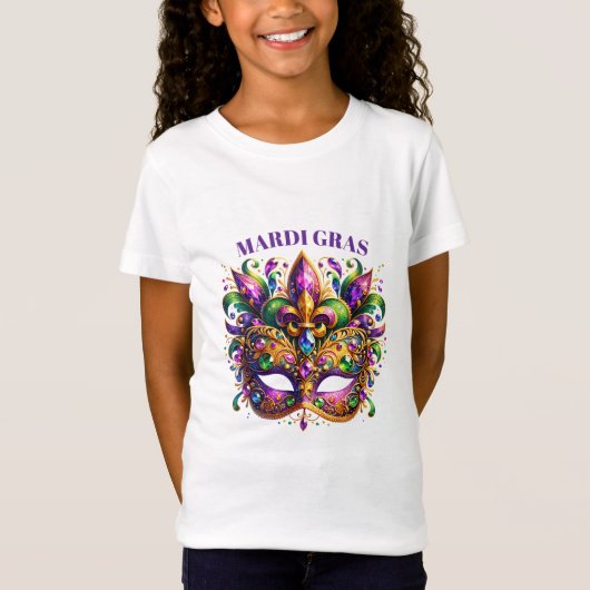 Mardi Gras Mask  T-shirt (Voorkant)