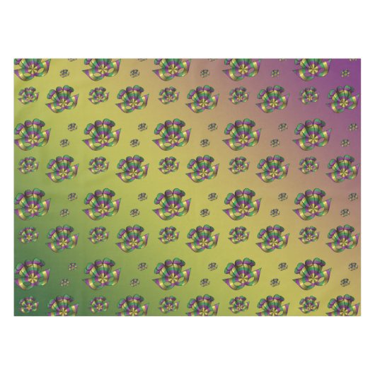 Mardi Gras Mask Tablecloth Tafelkleed (Voorkant (Horizontaal))