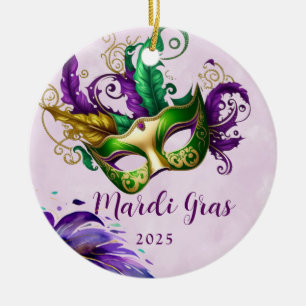 Mardi Gras Masker Keramisch Ornament