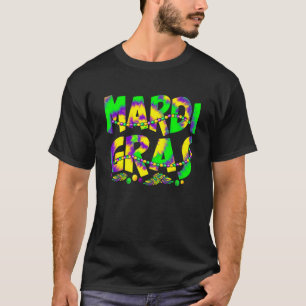 Mardi Gras-masker kralen Funny Carnaval Feest New T-shirt
