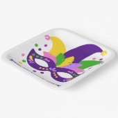 Mardi Gras-masker Papieren Bordje (Gebogen)