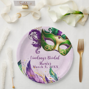 Mardi Gras-masker Papieren Bordje
