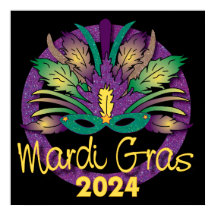 Mardi Gras Masker Poster - 2024