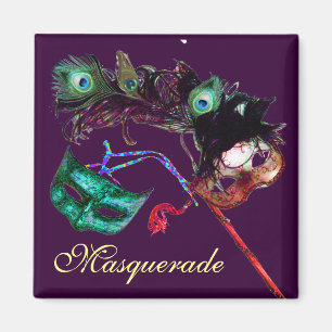MARDI GRAS MASKERADE FEEST MAGNEET