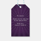 Mardi Gras Maskerade, Vet Dinsdag Feest Cadeaulabel (Achterkant)