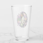 Mardi Gras maskerontwerp Kleurig Glas (Achterkant)