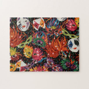 Mardi Gras Maskers 2 Legpuzzel