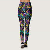Mardi Gras Maskers patroon Leggings (Achterkant)