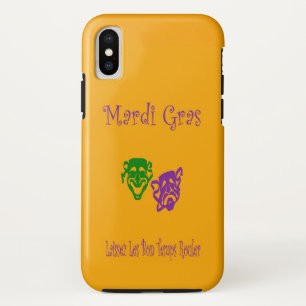 Mardi Gras Maskers Rouler iPhone X Hoesje