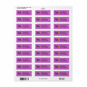 Mardi Gras Maskers Vakantie Retouradres Labels (Full Sheet)