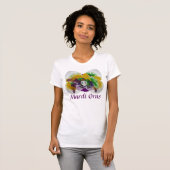 Mardi Gras Masking White T-Shirt (Voorkant volledig)