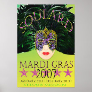 Mardi Gras Masque 2007 Poster St. Louis
