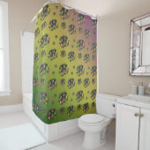 Mardi Gras Masque Douche Rideau (En situation)
