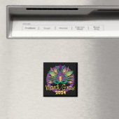 Mardi Gras Masque Magnet - 2024 (In Situ (Lave-vaisselle))