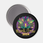 Mardi Gras Masque Magnet - 2024 (Recto/Verso)