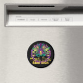 Mardi Gras Masque Magnet - 2024 - Biloxi, MS (In Situ (Lave-vaisselle))