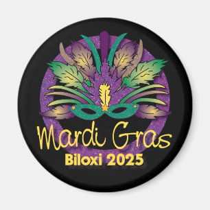 Mardi Gras Masque Magnet - 2025 - Biloxi, MS