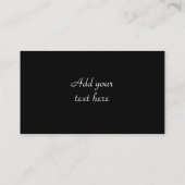 Mardi Gras Masque noir Cartes de visite (Dos)